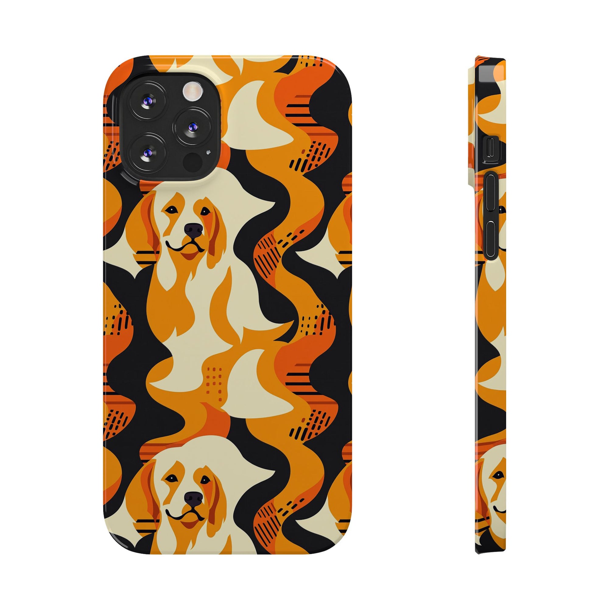 Golden Woof Abstract Glamour Slim Phone Cases