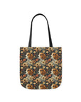 Beagle Blossoms Canvas Tote Bag