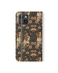 Beagle Blossom Bonanza Flip Cases