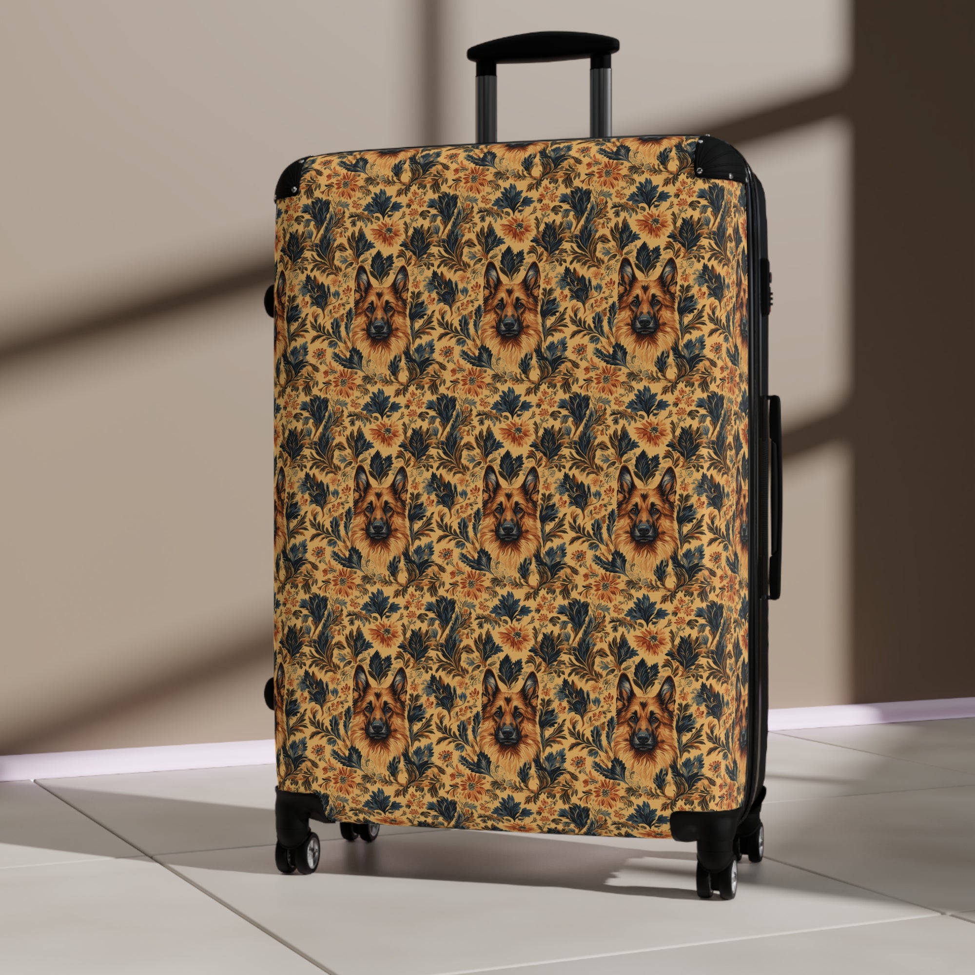 Autumnal German Shepherd Glamour Suitcase