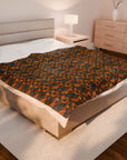 Safari Shepherd Strut Velveteen Plush Blanket