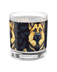 Majestic Hound Couture: German Shepherd LuxeBlend Rocks Glass