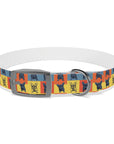 Frenchie Pop Art Pawfection Grid Dog Collar