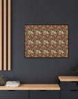 Blooming Pug Paradise Matte Canvas, Framed