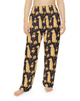 Golden Paws Floral Frenchie Women's Pajama Pants