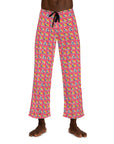 Bubblegum Glamour Bulldog Bouquet Men's Pajama Pants