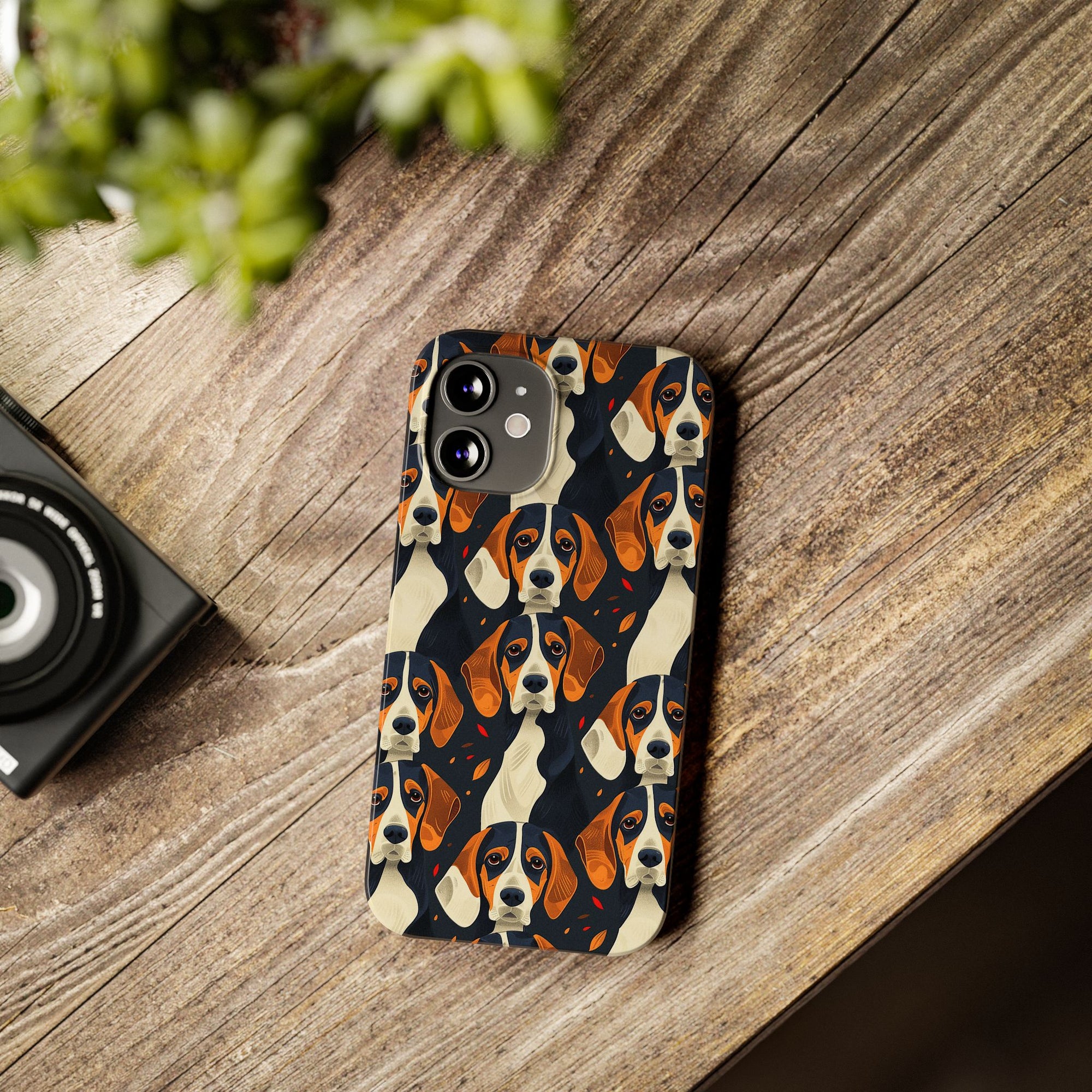 Beagle Glimmer Gaze Glamour Slim Phone Cases