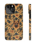 Autumnal German Shepherd Glamour Slim Phone Cases