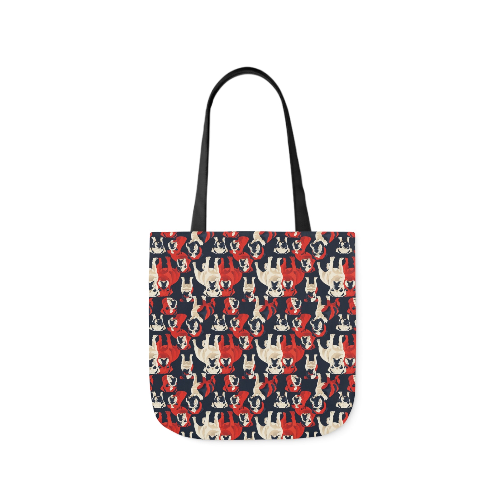 Bulldoggy Bliss Chomper Canvas Tote Bag