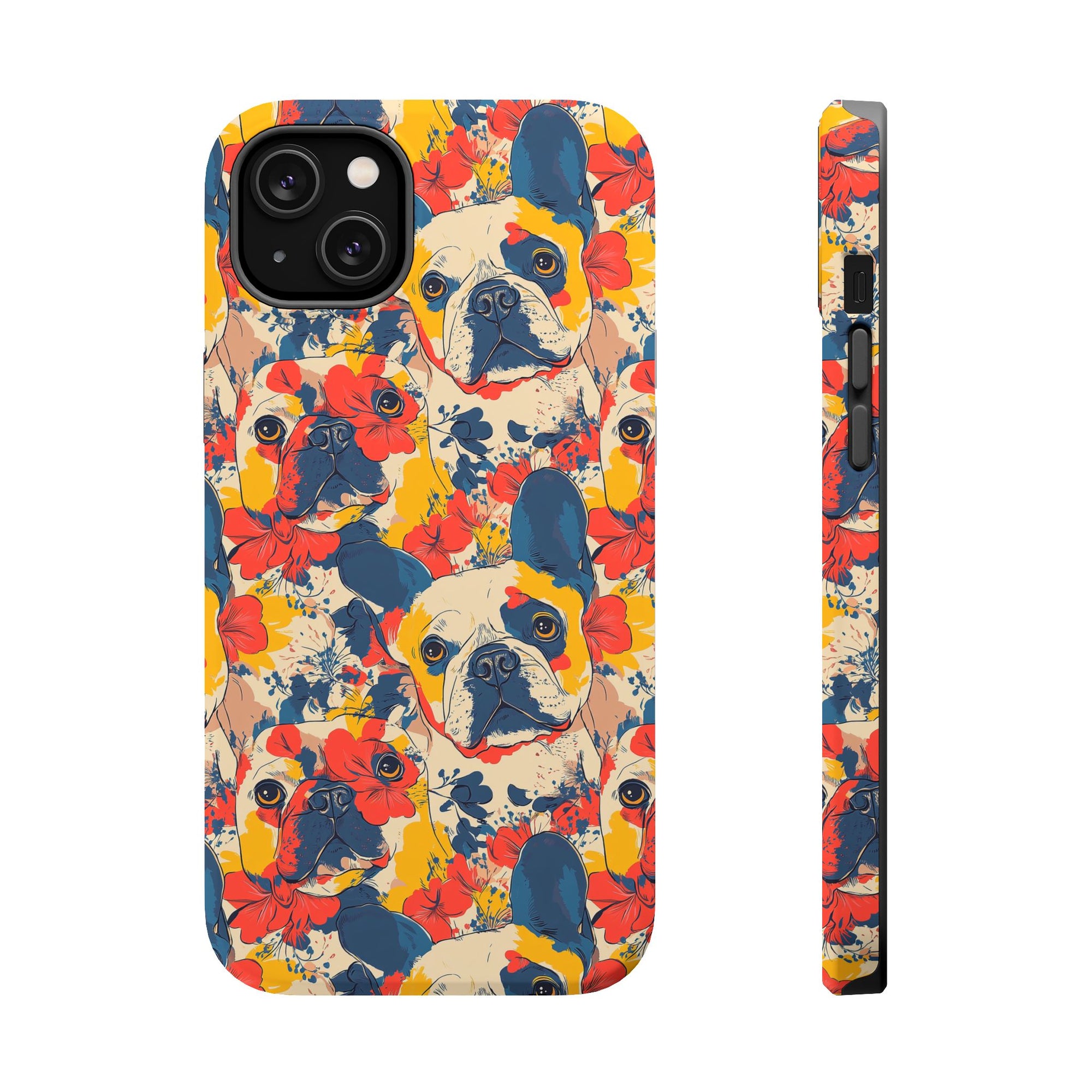 Bloom Pup Frenchietastic Splatter Magnetic Tough Cases