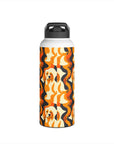 Golden Woof Abstract Glamour Stainless Steel Water Bottle