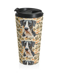 Majestic Great Dane Meadow Stainless Steel Travel Mug