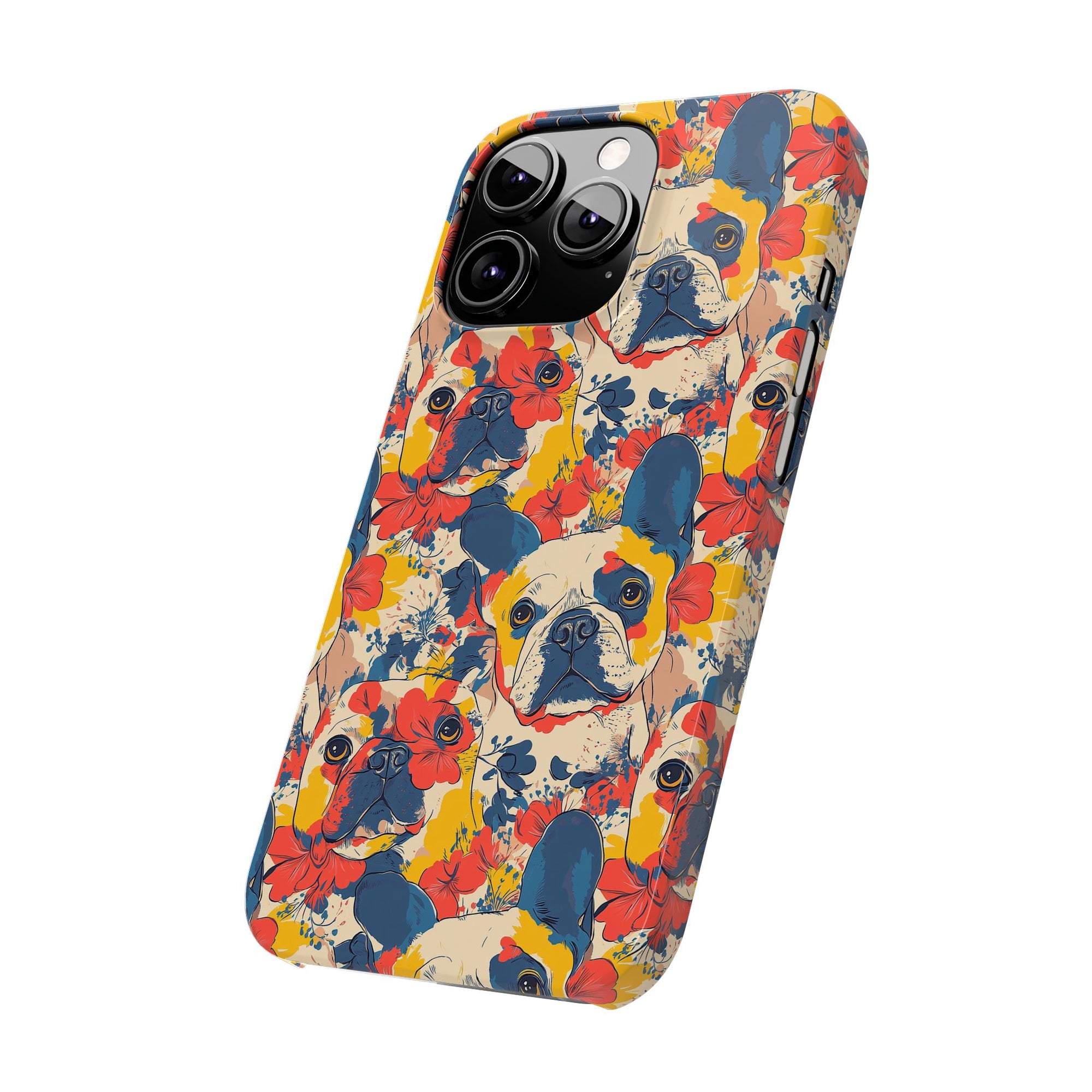 Bloom Pup Frenchietastic Splatter Slim Phone Cases