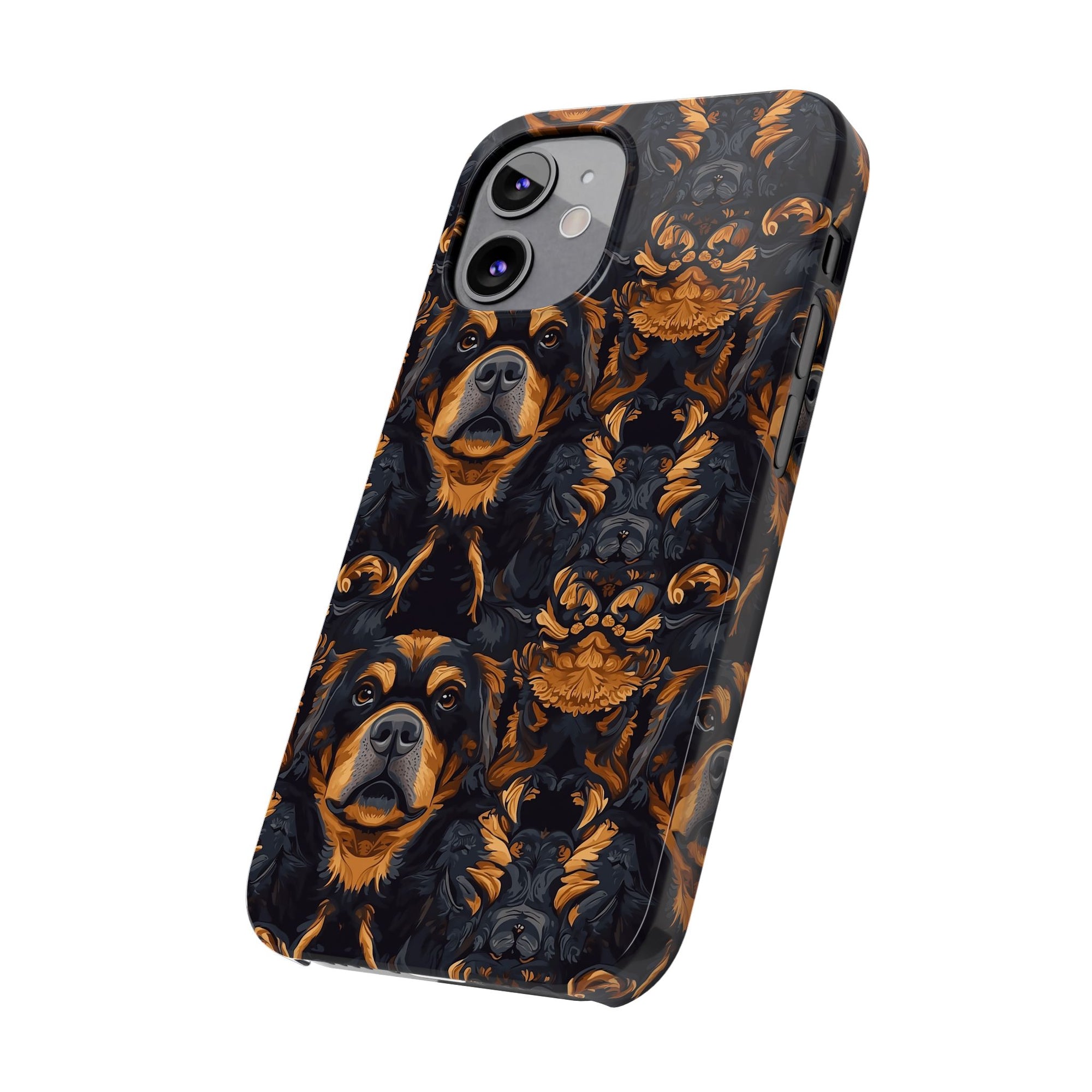 Modern Rottweiler Royalty Slim Phone Cases