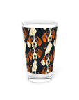 Beagle Glimmer Gaze Glamour Pint Glass