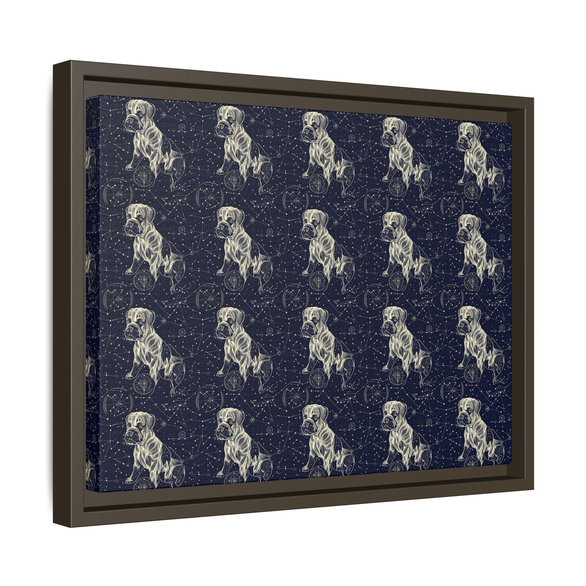 Celestial Boxer Bliss Matte Canvas, Framed