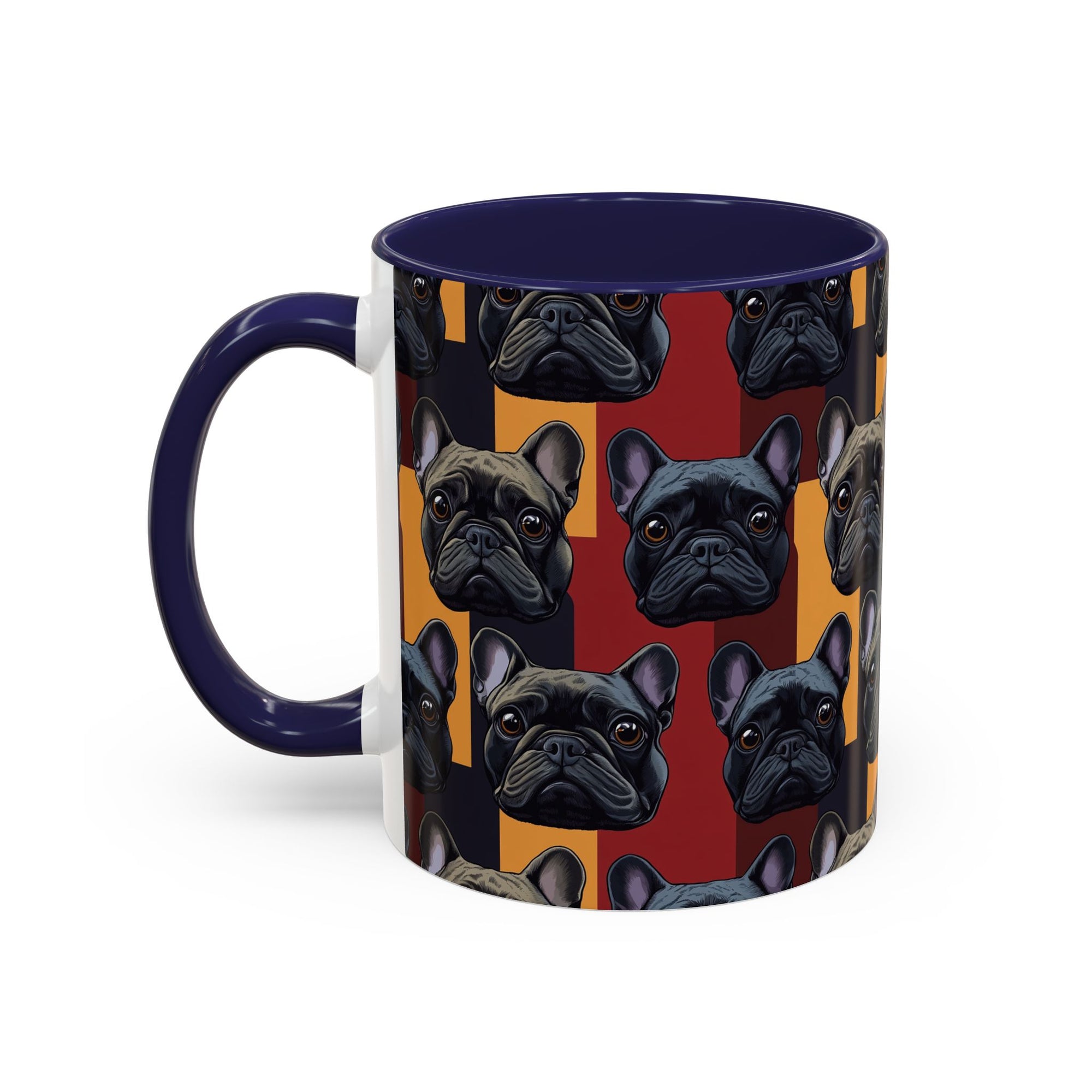 Chic Canine Checkmate - Frenchie Edition Accent Coffee Mug