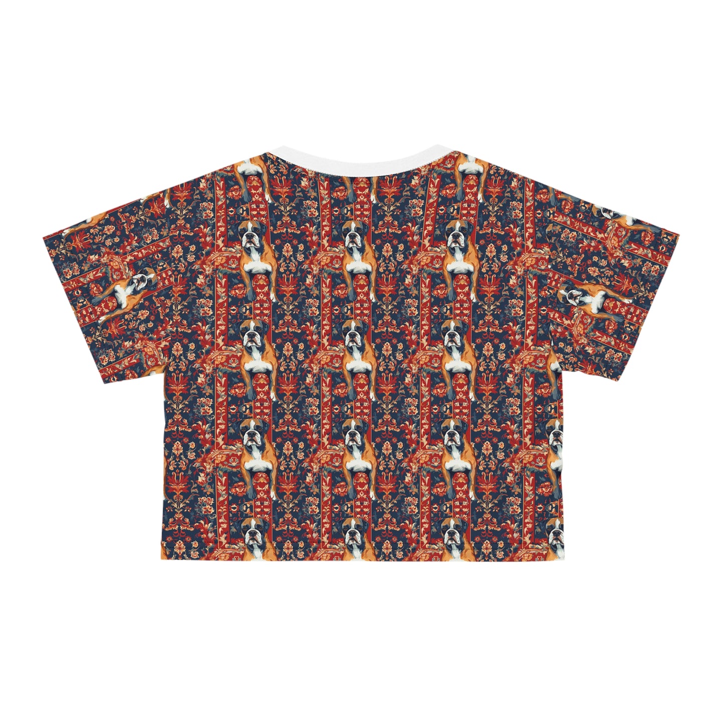 Boxer Blossom Tapestry Delight Crop Tee