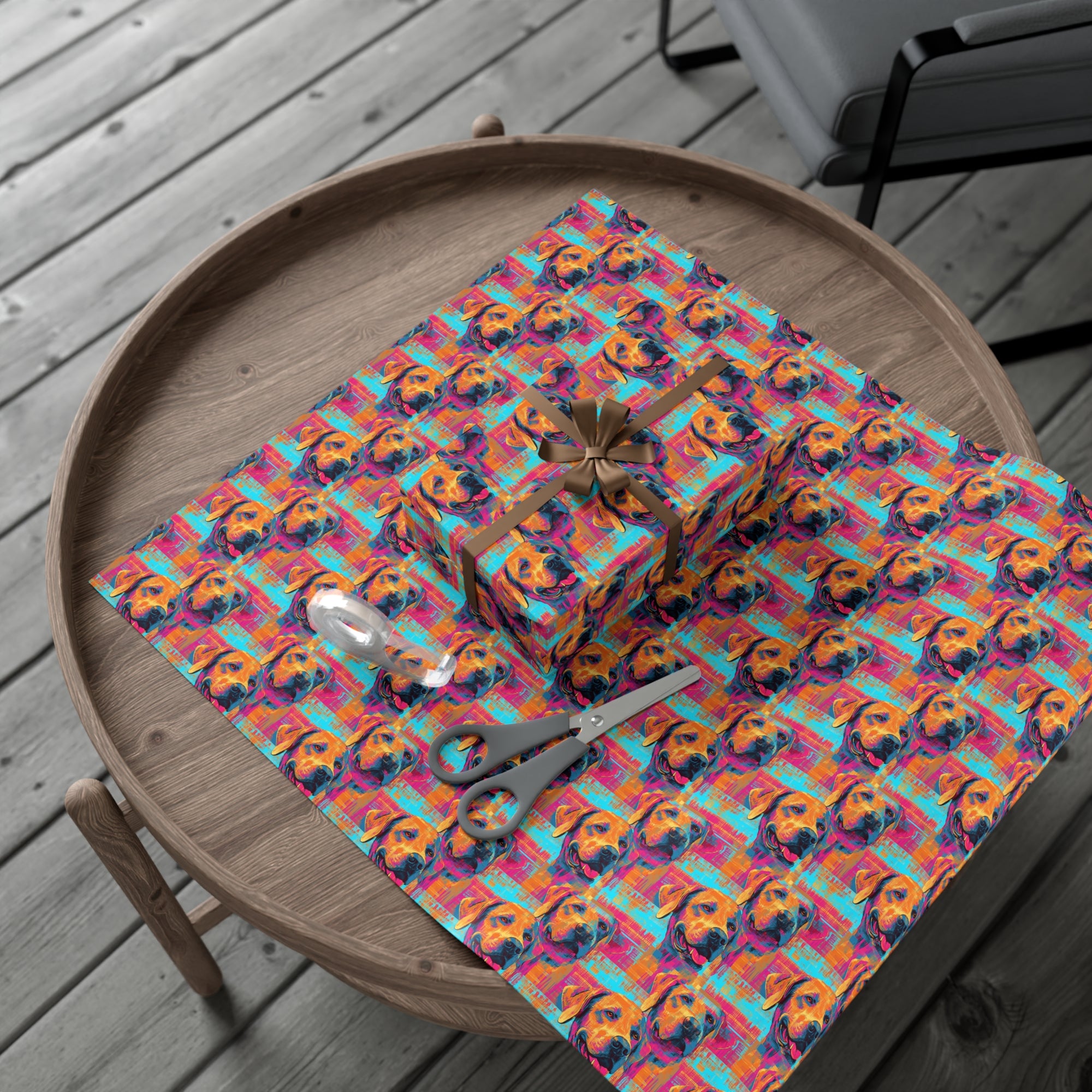 Rustic Charm Labrador Chic Gift Wrap Papers