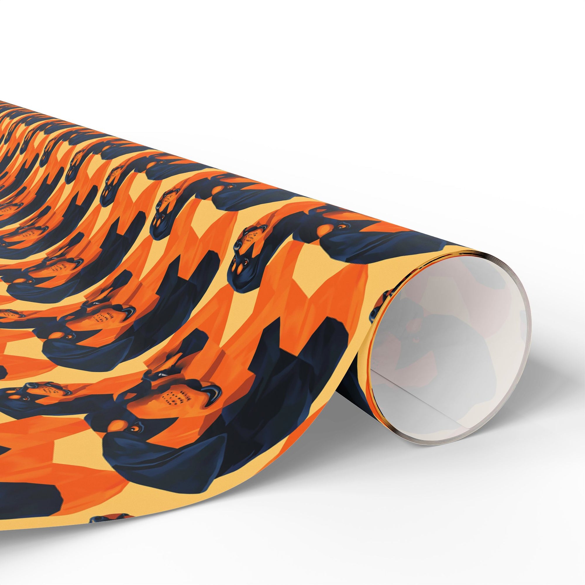 Rottweiler Chic Pawsitivity Wrapping Paper