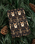 Nighttime Corgi Glow Stride Gift Wrap Papers