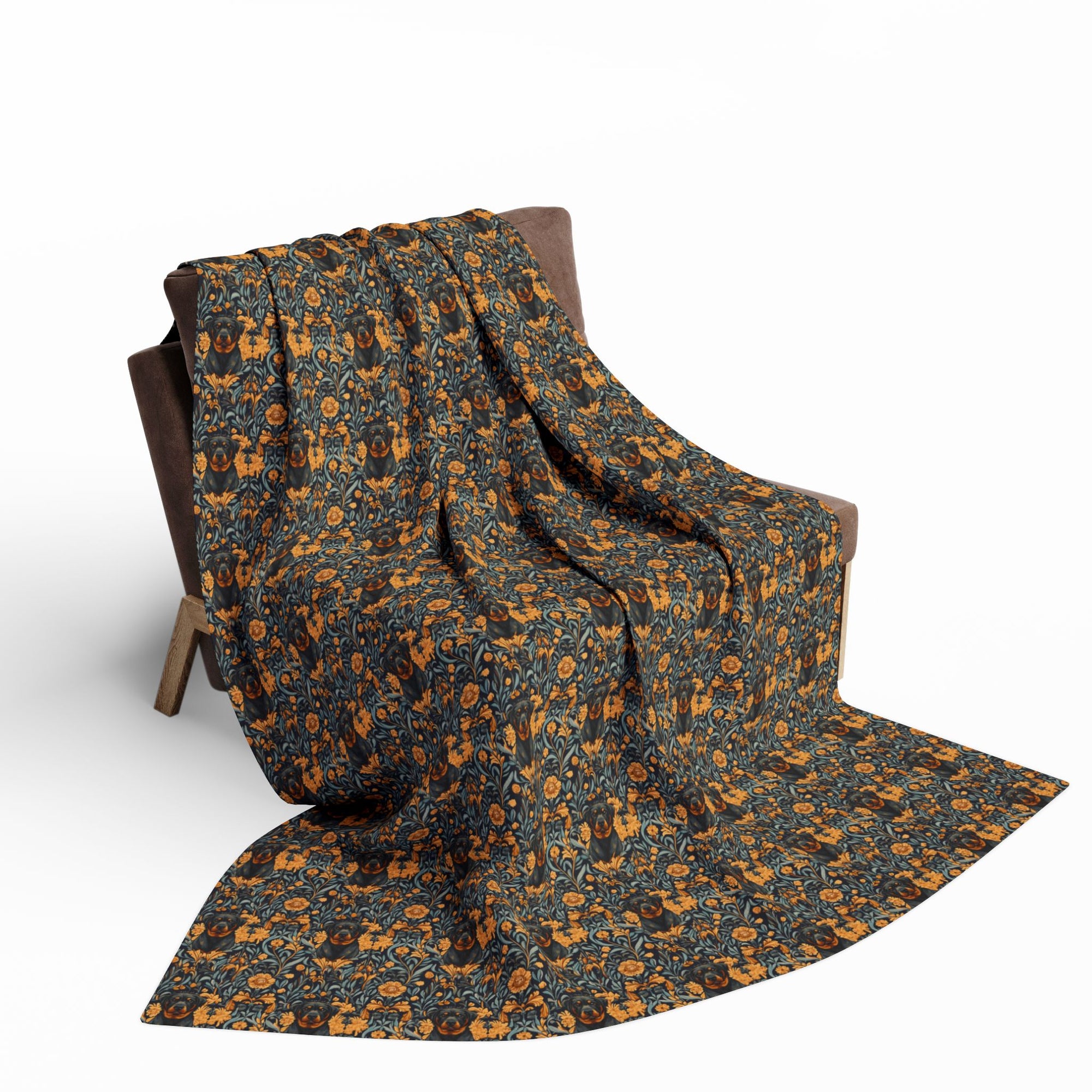 Ruffle Rottie Glamourific Arctic Fleece Blanket