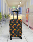 Dapper Dachshund Noir Glow Luggage Cover