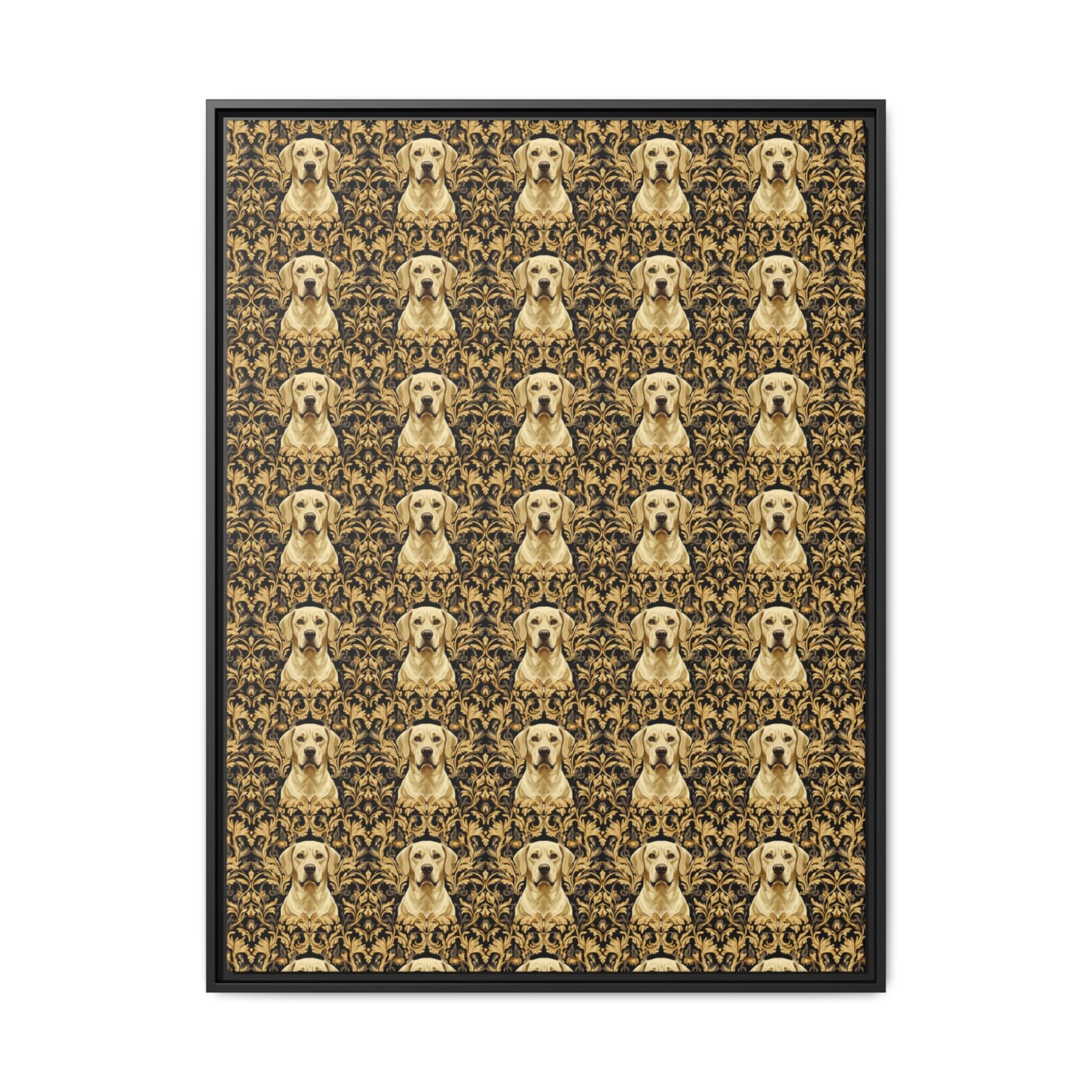 Royal Pawsitivity Labs Matte Canvas, Framed