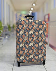 Blooming Bulldog Beauty Luggage Cover