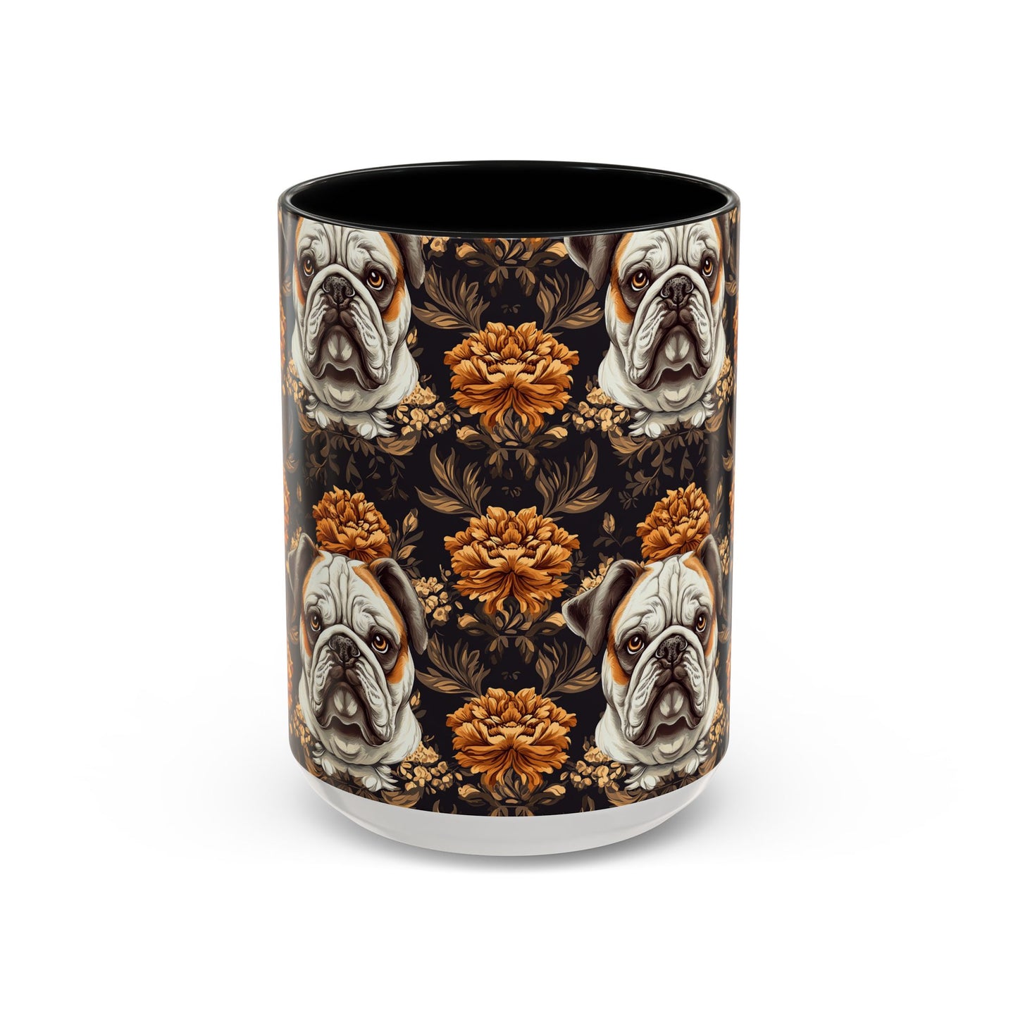 Bloomingly Bulldogistic Bouquet Accent Coffee Mug