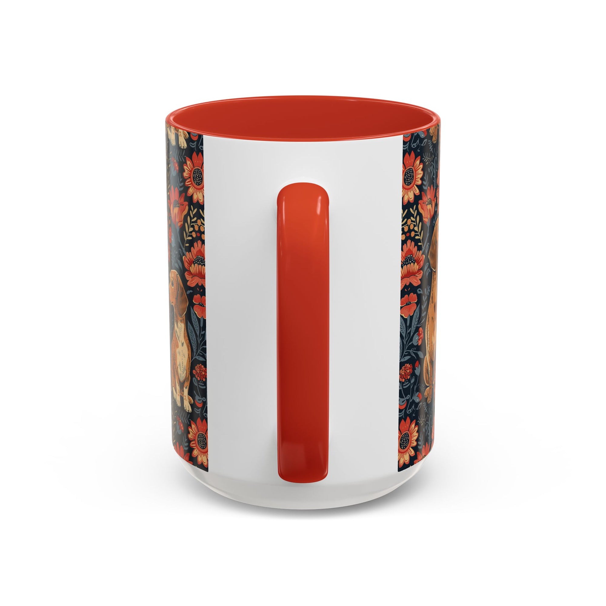 Floral Pawsome Dachsund Delight Accent Coffee Mug