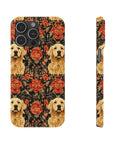 Golden Pawsatronic Tapestry Slim Phone Cases