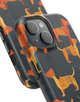 Dapper Dachshund Noir Glow Magnetic Tough Cases