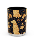 Golden Paws Floral Frenchie Accent Coffee Mug