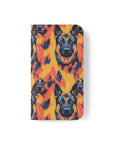 Impressionistic German Shepherds Flip Cases