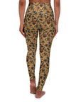 Autumnal German Shepherd Glamour High Waisted Yoga Leggings