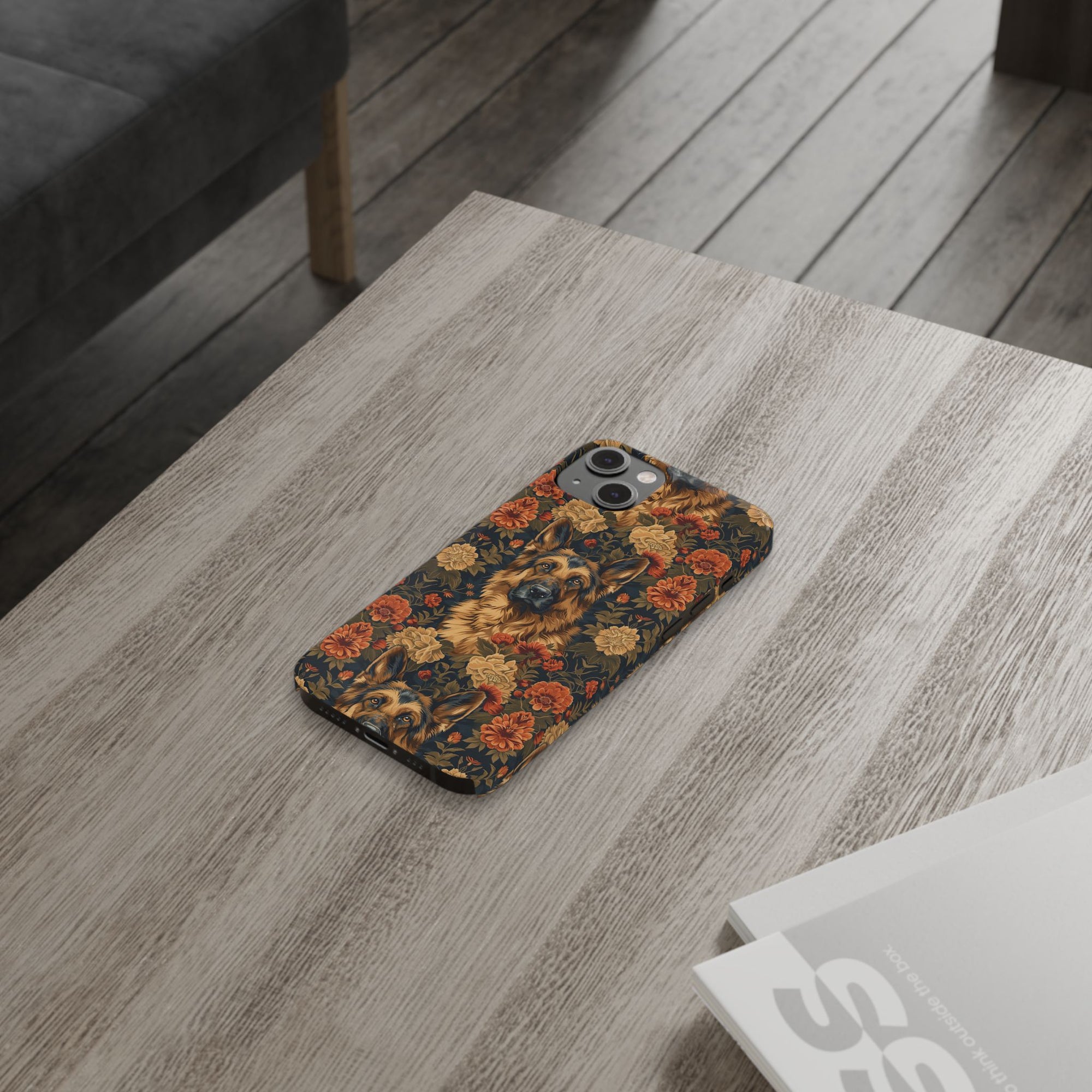 WhimsiWooly Shepherd Spritz Slim Phone Cases