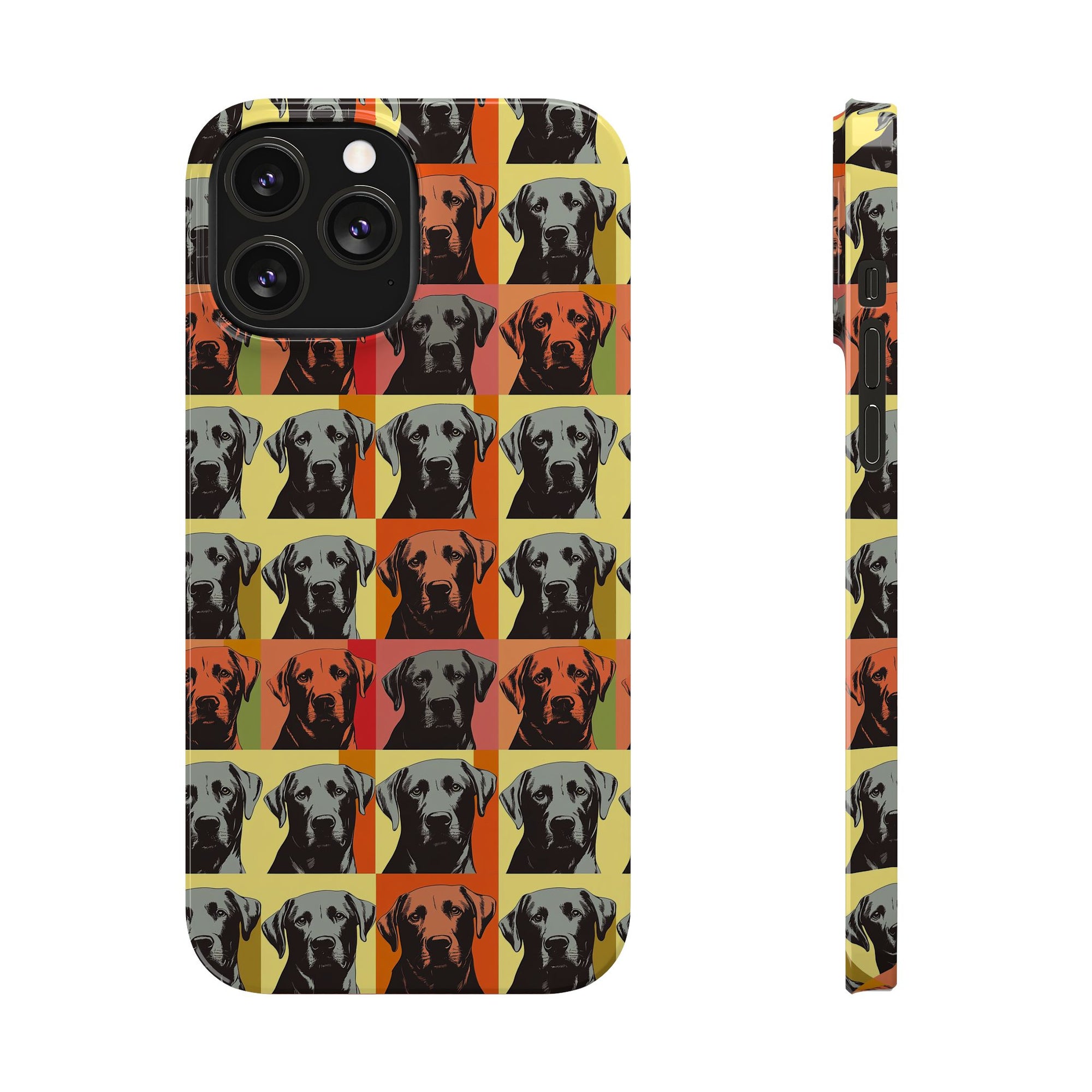 Whimsical Warhol Labrador Slim Phone Cases