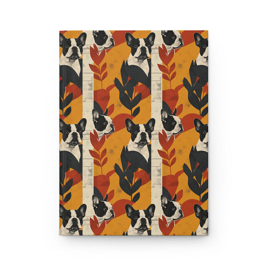 Chic Frenchie Charm Hardcover Journal Matte