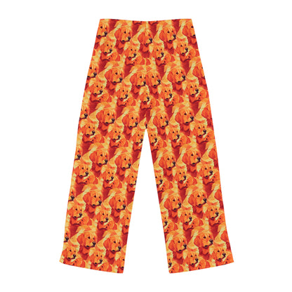 Golden Glamour Paws Women's Pajama Pants