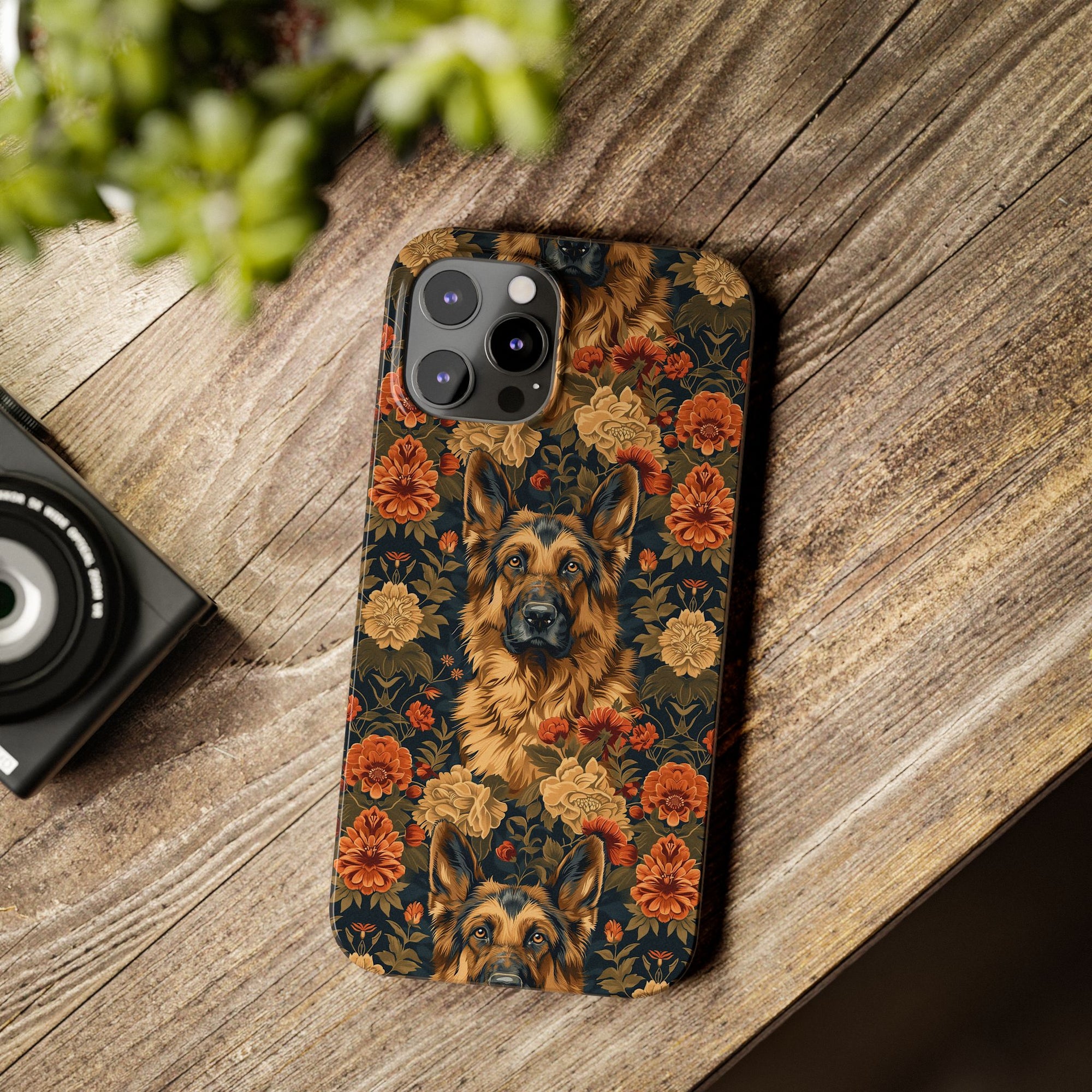 WhimsiWooly Shepherd Spritz Slim Phone Cases