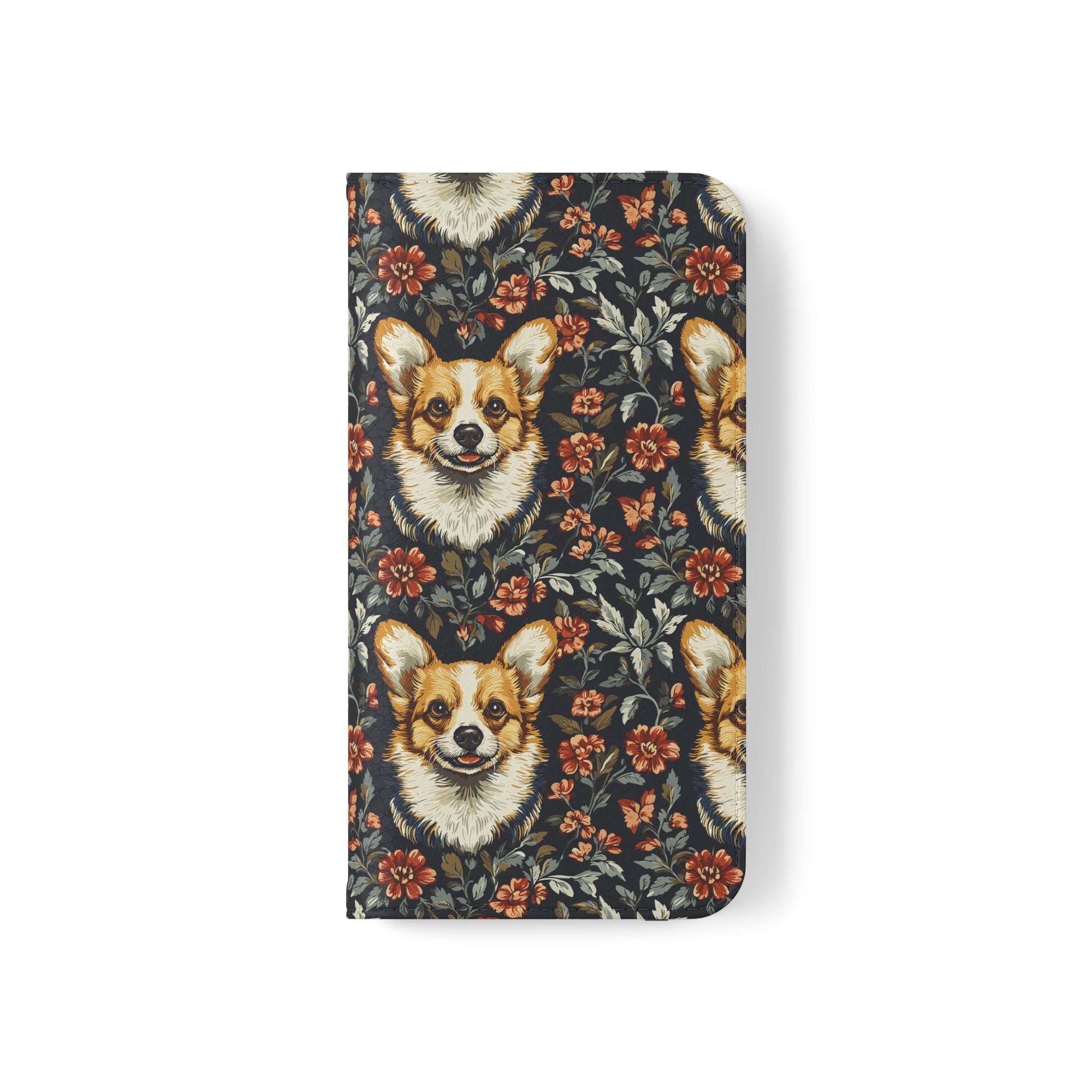 Floofy Corgi Blossom Blast Flip Cases