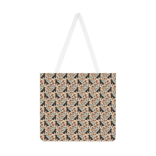 Blossoming Dachshunds Delight Shoulder Tote Bag