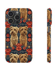 Yorkie Charm Twins Slim Phone Cases