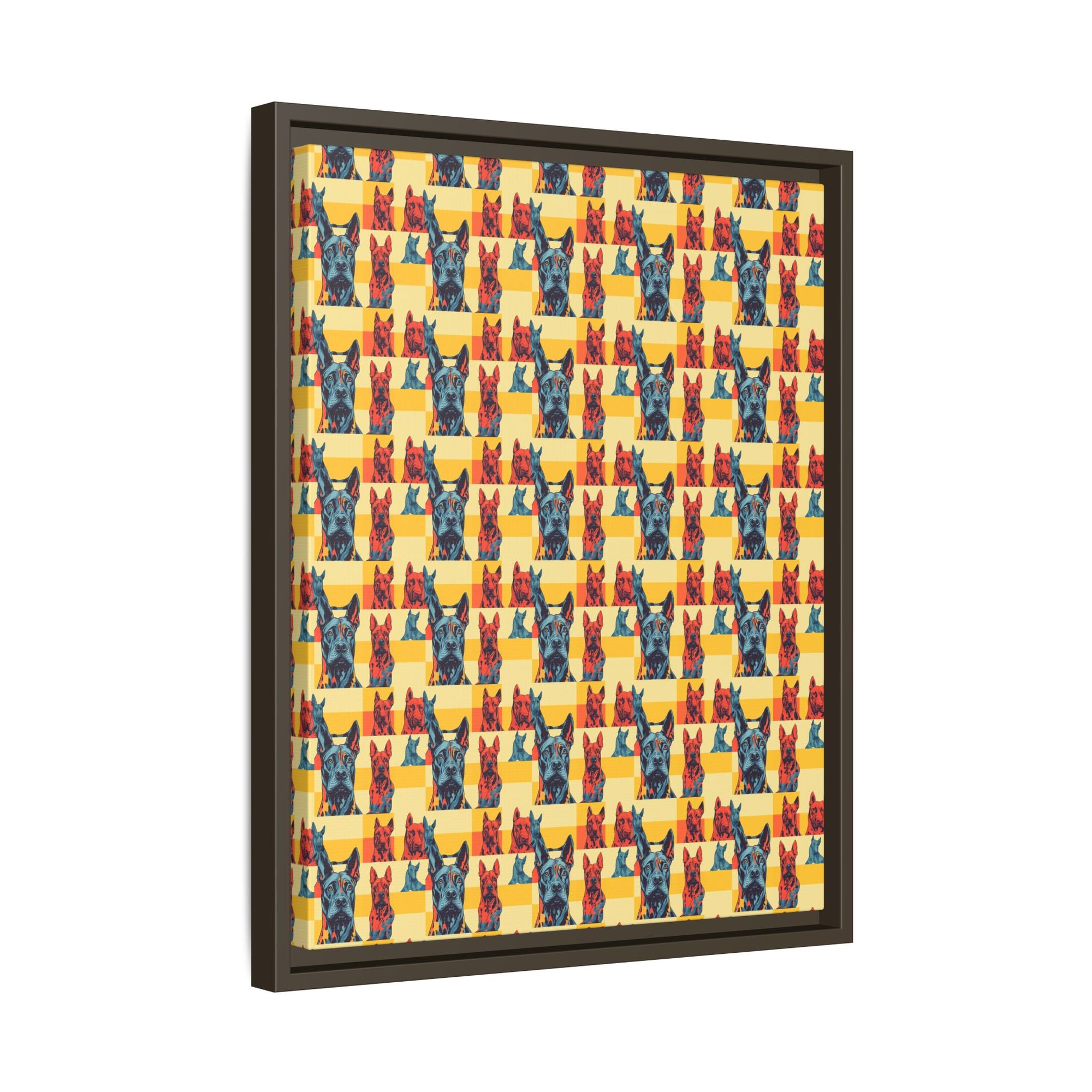 Dane-tastic Marvelous Mutt Mode Matte Canvas, Framed