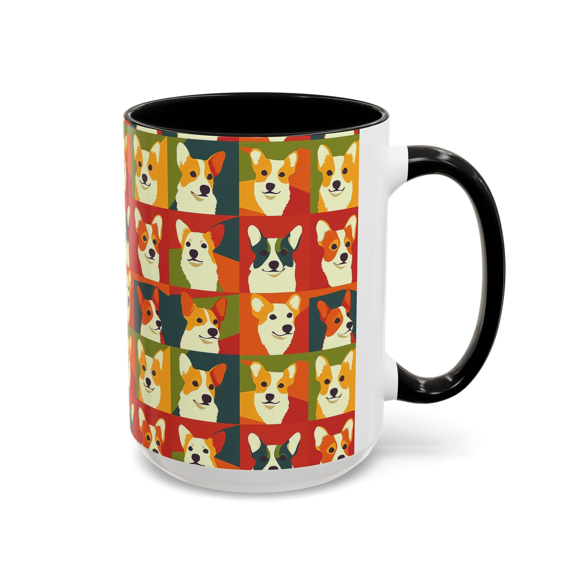 Corgi Chic Popart Pup Accent Coffee Mug