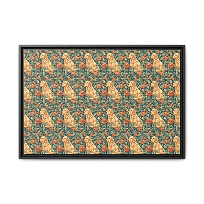 Blooming Goldie Glam Matte Canvas, Framed