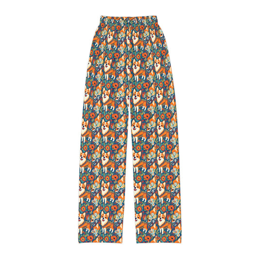 Corgi Carnival Couture Kids Pajama Pants