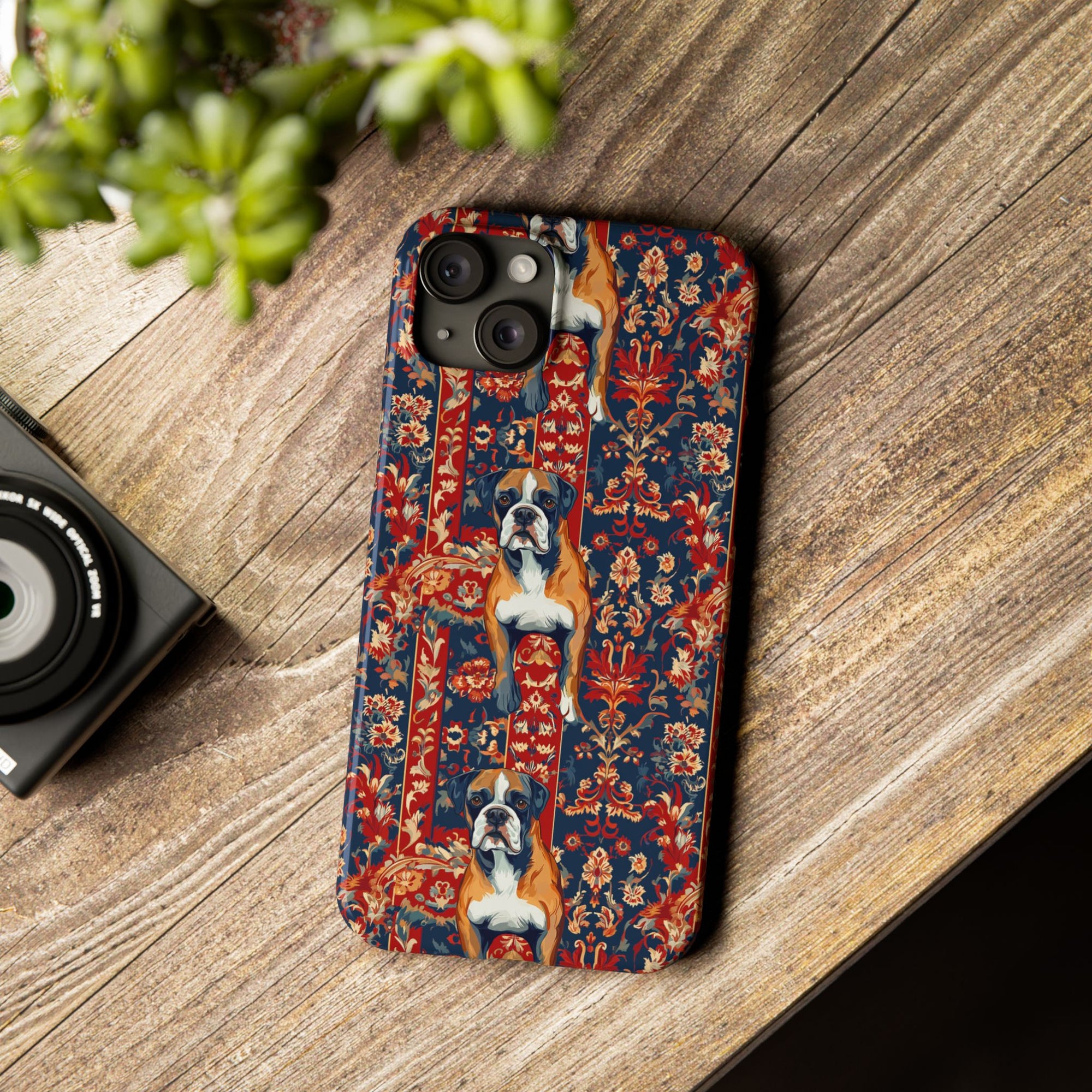 Boxer Blossom Tapestry Delight Slim Phone Cases