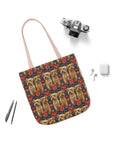 Yorkie Charm Twins Canvas Tote Bag